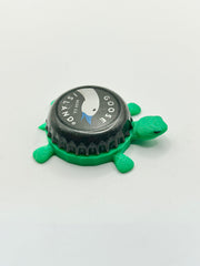 Goose Island (Blue Beak) - Bottle Cap Magnet Turtle Shell Shocked Art