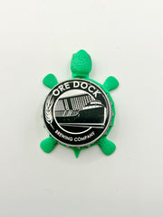 Ore Dock Brewing - Bottle Cap Magnet Turtle Shell Shocked Art