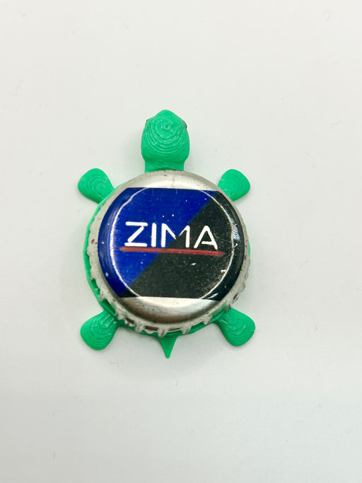 Zima (Vintage) - Bottle Cap Magnet Turtle Shell Shocked Art
