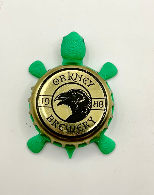 Orkney Brewery - Bottle Cap Magnet Turtle
