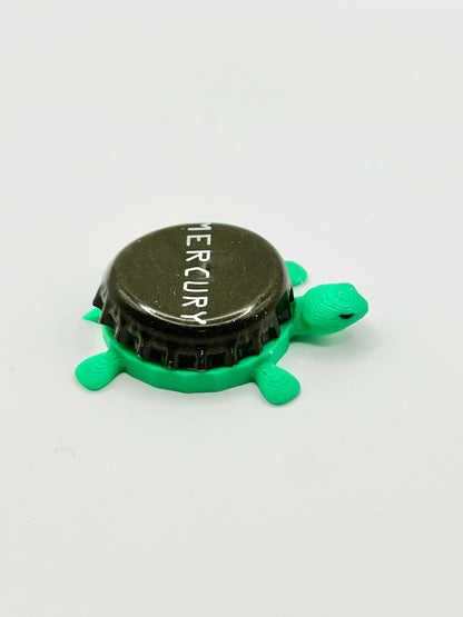 Bell's Mercury - Bottle Cap Magnet Turtle Shell Shocked Art