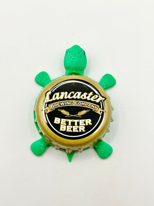 Lancaster Brewing (Better Beer) - Bottle Cap Magnet Turtle Shell Shocked Art