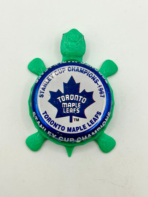 Toronto Maple Leafs Stanley Cup Champions (1967) - Bottle Cap Magnet Turtle Shell Shocked Art