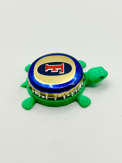 Foster’s Beer - Bottle Cap Magnet Turtle Shell Shocked Art