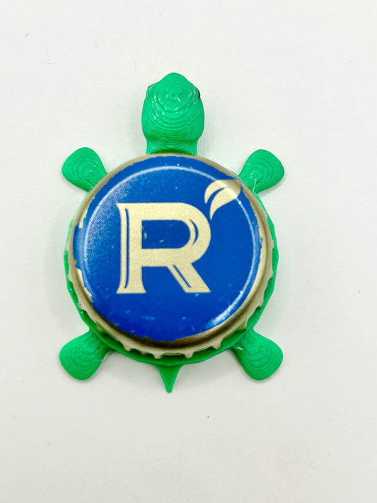 Redd’s Hard Cider (Blue Vintage) - Bottle Cap Magnet Turtle