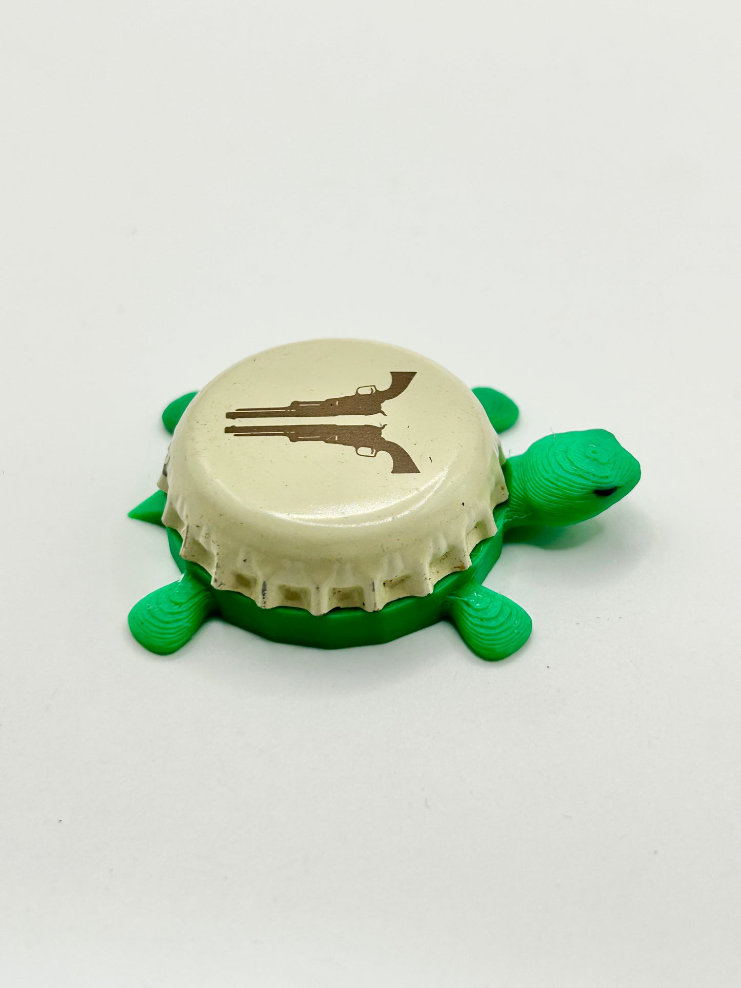 Texas Revolver Brewing - Bottle Cap Magnet Turtle