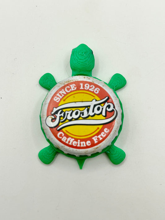 Frostop Root Beer - Bottle Cap Magnet Turtle