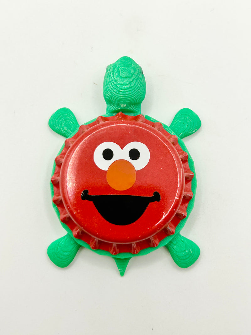 Elmo - Bottle Cap Magnet Turtle Shell Shocked Art