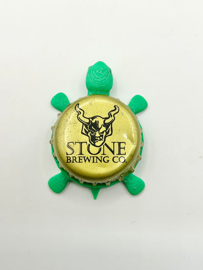 Stone Brewing (Vintage) - Bottle Cap Magnet Turtle Shell Shocked Art