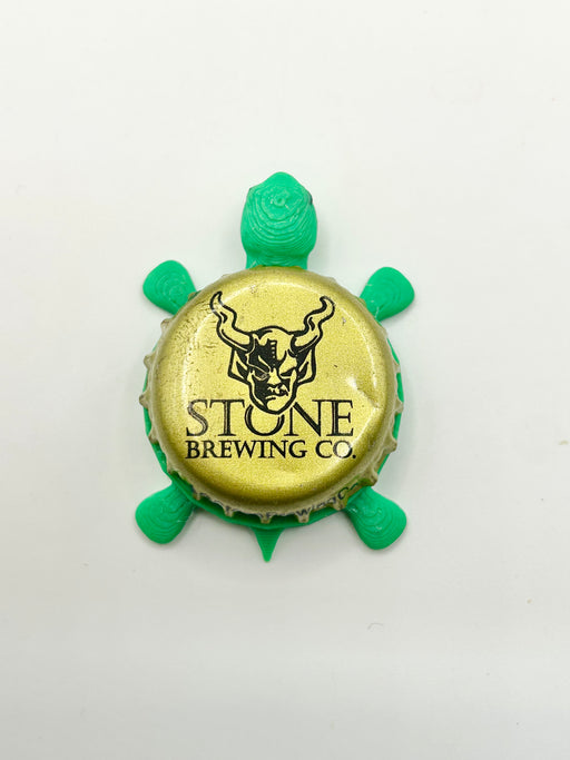 Stone Brewing (Vintage) - Bottle Cap Magnet Turtle Shell Shocked Art