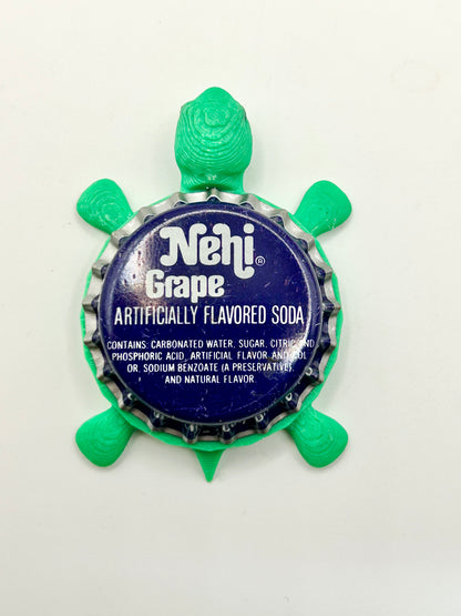 Nehi Grape Soda (Vintage) - Bottle Cap Magnet Turtle Shell Shocked Art