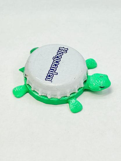 Hoegaarden - Bottle Cap Magnet Turtle Shell Shocked Art