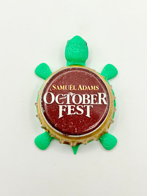 Sam Adams Octoberfest (Vintage) - Bottle Cap Magnet Turtle Shell Shocked Art
