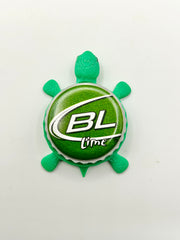 Bud Light Lime (BL) - Bottle Cap Magnet Turtle Shell Shocked Art
