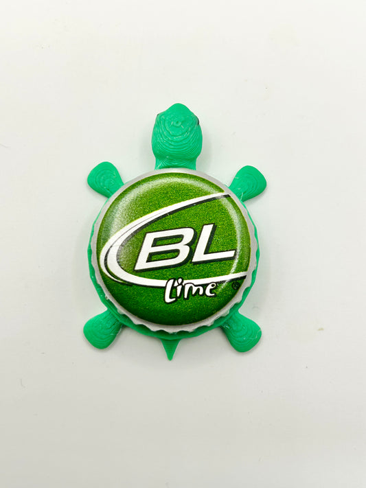 Bud Light Lime (BL) - Bottle Cap Magnet Turtle