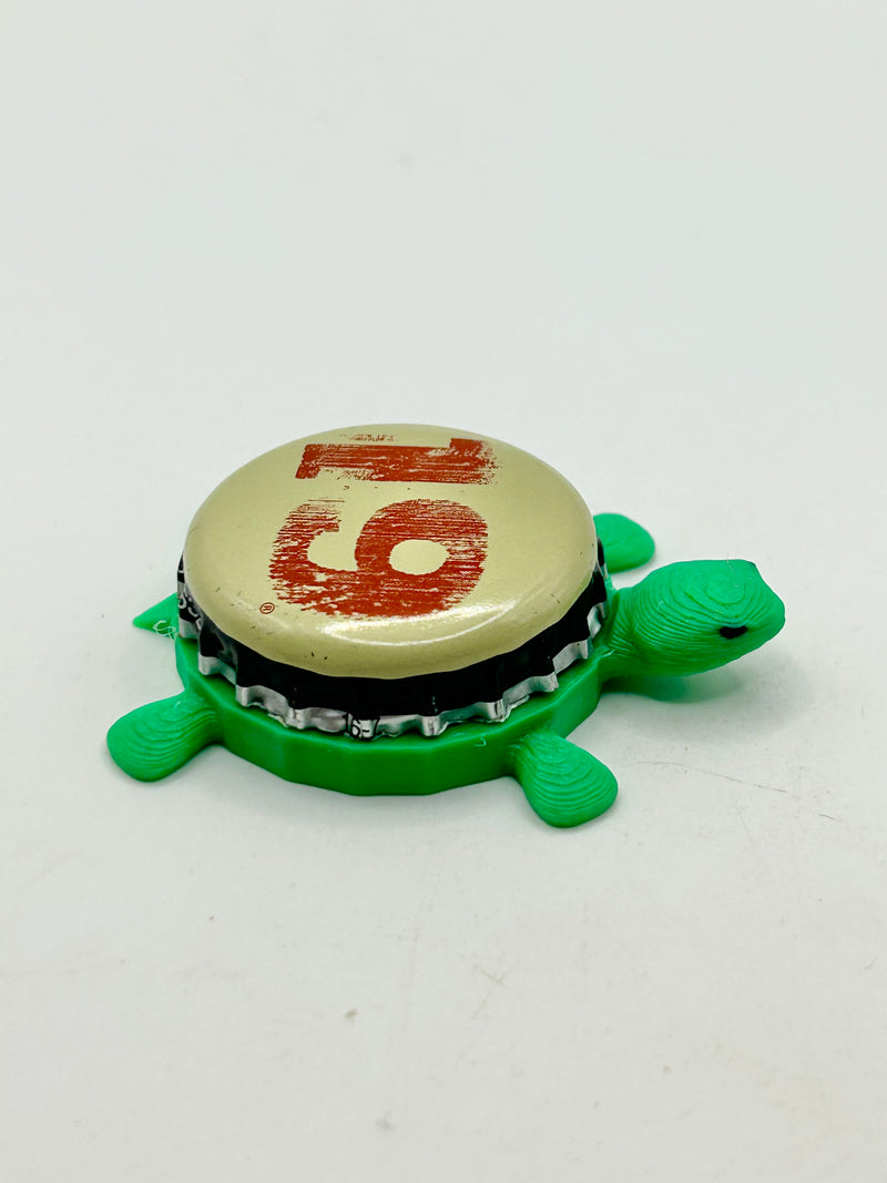 AC Golden Brewing - Bottle Cap Magnet Turtle Shell Shocked Art