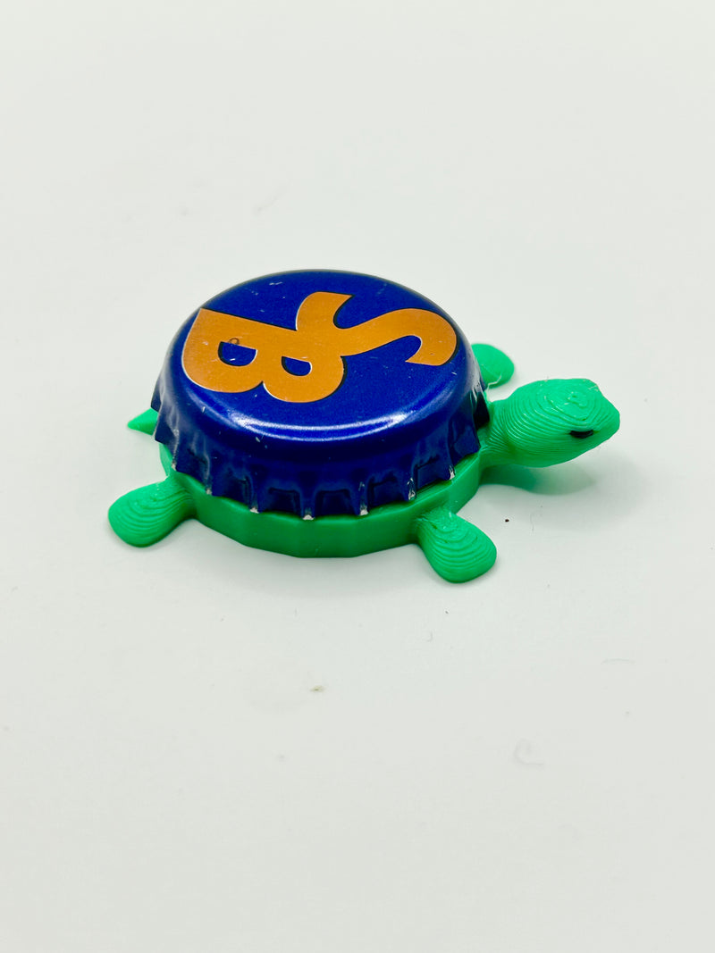 Shoreline Brewery - Bottle Cap Magnet Turtle Shell Shocked Art