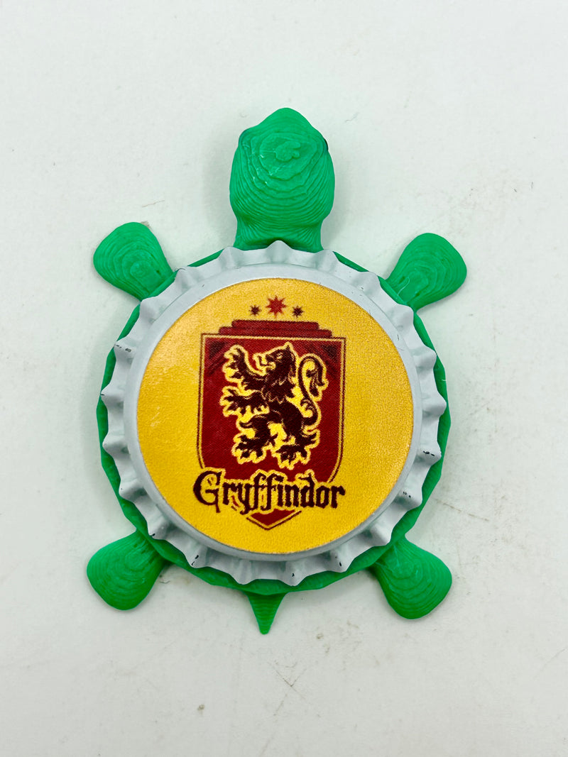 Gryffindor - Bottle Cap Magnet Turtle Shell Shocked Art
