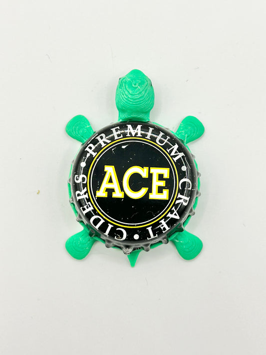 Ace Premium Craft Cider - Bottle Cap Magnet Turtle