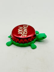 Tangle Foot - Badger Brewing - Bottle Cap Magnet Turtle Shell Shocked Art