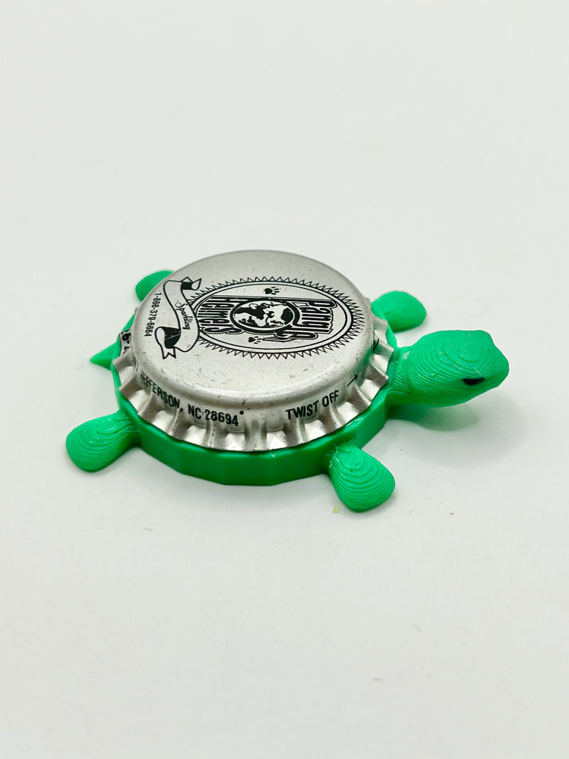 Pangle Heimers Sparkling - Bottle Cap Magnet Turtle Shell Shocked Art