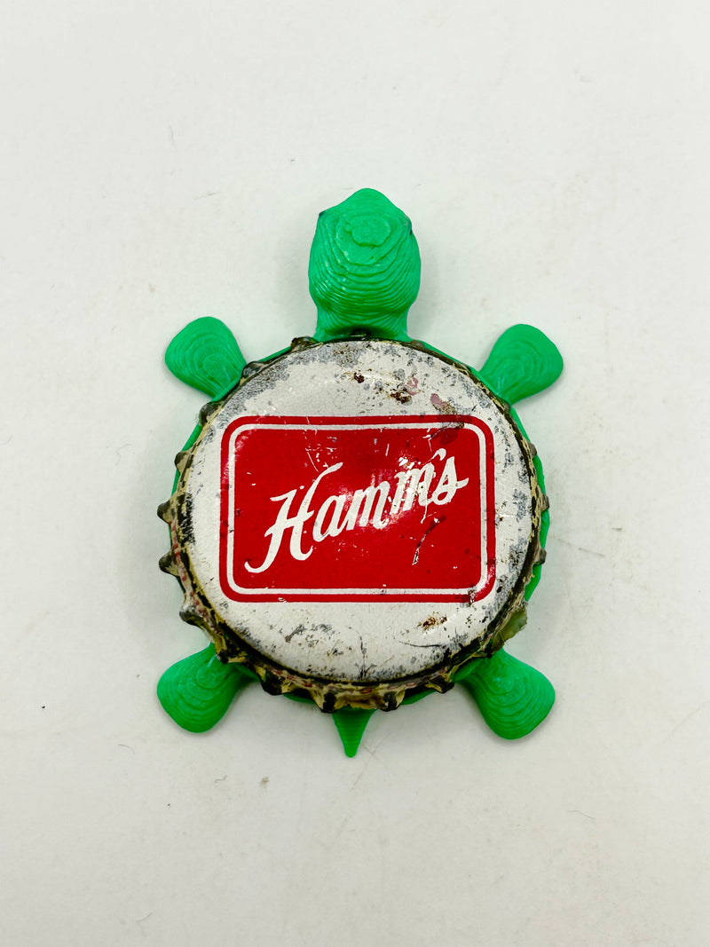 Hamm’s (Vintage) - Bottle Cap Magnet Turtle Shell Shocked Art