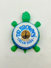 Dr Brown’s Cream Soda - Bottle Cap Magnet Turtle (Copy) Shell Shocked Art