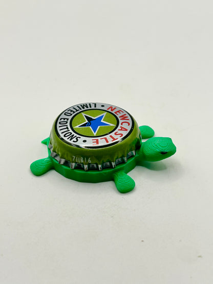 Newcastle Limited Edition (Green) - Bottle Cap Magnet Turtle Shell Shocked Art