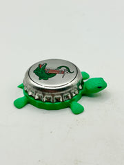 Lederer Pils - Bottle Cap Magnet Turtle Shell Shocked Art