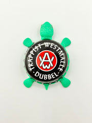 Trappist Westmalle Dubbel - Bottle Cap Magnet Turtle Shell Shocked Art