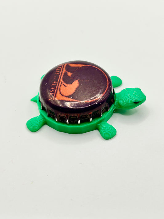 Alaskan Brewing (Plum) - Bottle Cap Magnet Turtle