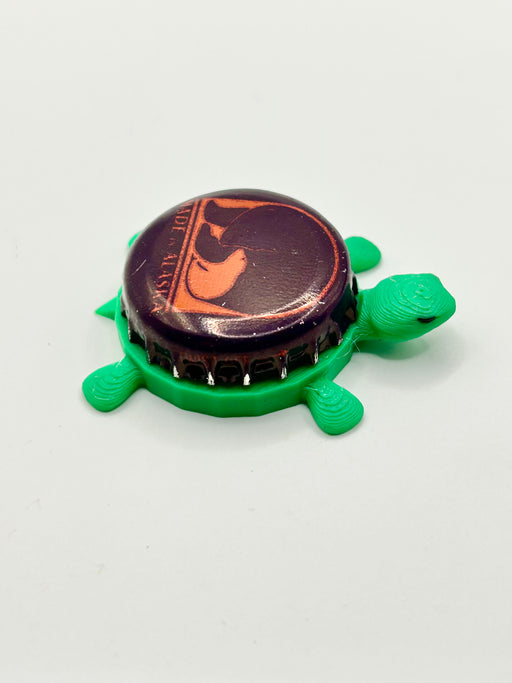 Alaskan Brewing (Plum) - Bottle Cap Magnet Turtle Shell Shocked Art
