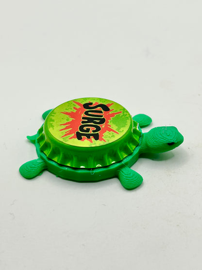 Surge Soda - Bottle Cap Magnet Turtle Shell Shocked Art