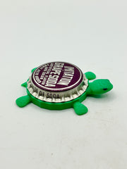 Imitation Grape Soda - Bottle Cap Magnet Turtle Shell Shocked Art