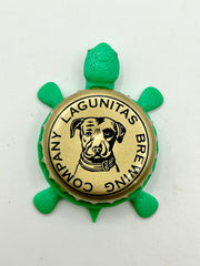 Lagunitas Brewing (Gold 1) - Bottle Cap Magnet Turtle Shell Shocked Art