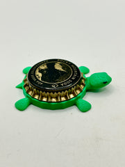 Rocky Mountain Soda (Black Trim) - Bottle Cap Magnet Turtle Shell Shocked Art