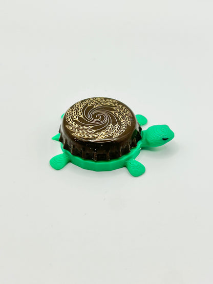Bell's Special Double Cream Stout - Bottle Cap Magnet Turtle Shell Shocked Art