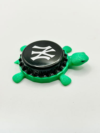 New York Yankees - Bottle Cap Magnet Turtle Shell Shocked Art