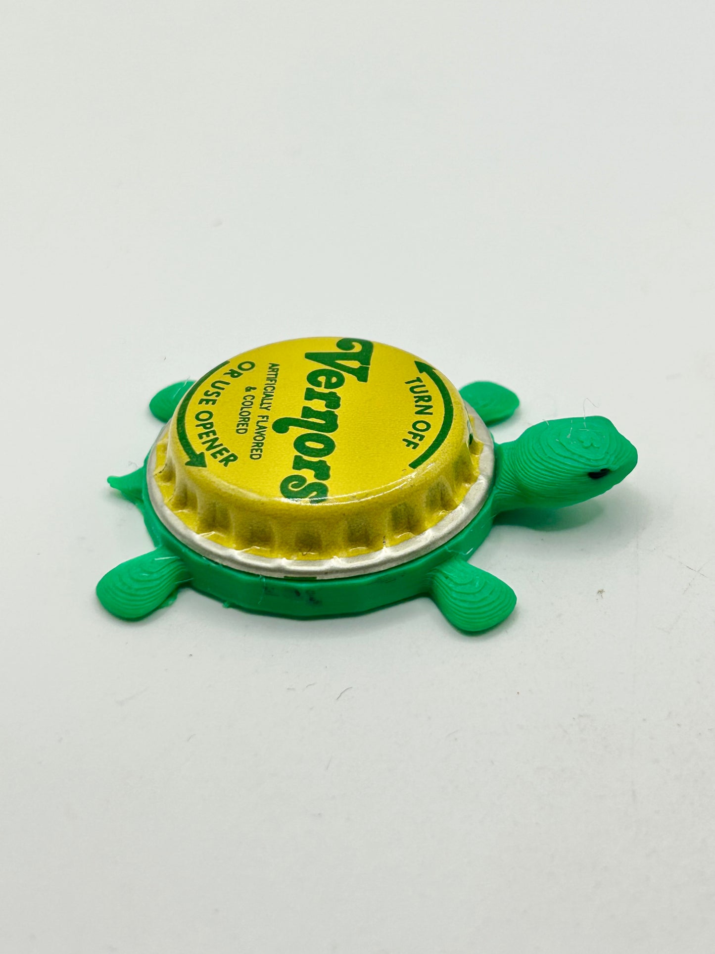 Vernors Soda (Vintage) - Bottle Cap Magnet Turtle Shell Shocked Art