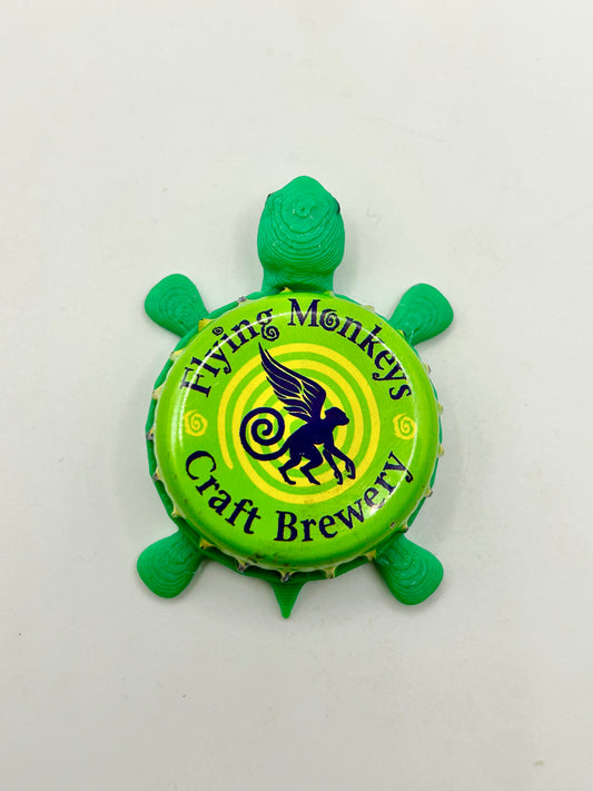 Flying Monkeys Craft Brewery - Bottle Cap Magnet Turtle