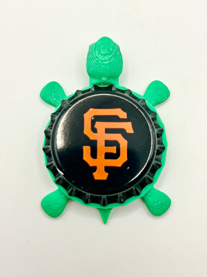 San Francisco Giants - Bottle Cap Magnet Turtle Shell Shocked Art