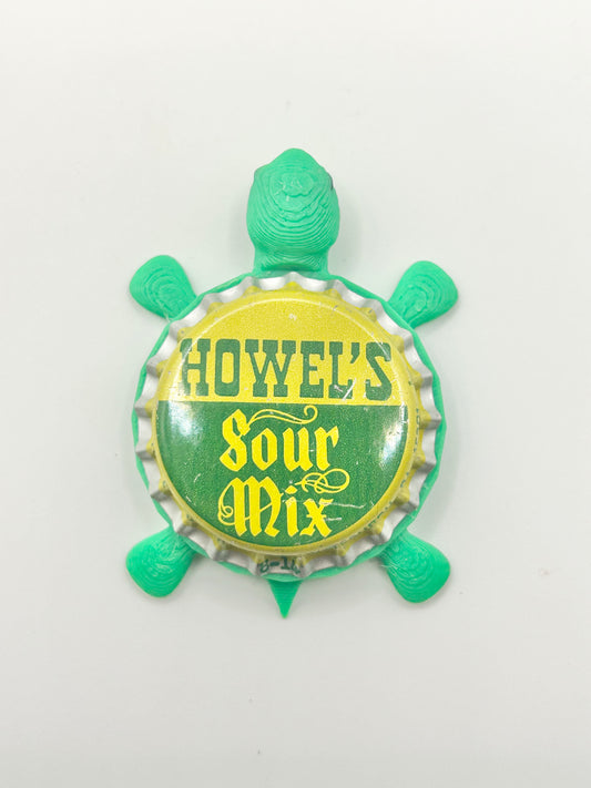 Howel’s Sour Mix - Bottle Cap Magnet Turtle