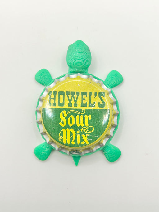 Howel’s Sour Mix - Bottle Cap Magnet Turtle Shell Shocked Art