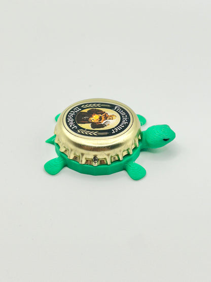 Franziskaner Weissbier (Oval) - Bottle Cap Magnet Turtle Shell Shocked Art