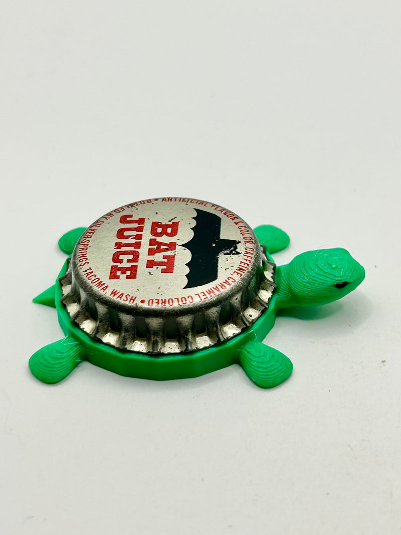 Bat Juice - Bottle Cap Magnet Turtle Shell Shocked Art