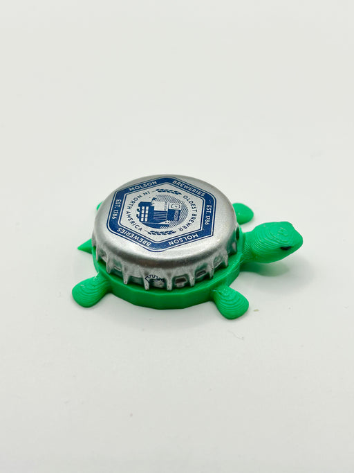 Molson Breweries - Bottle Cap Magnet Turtle Shell Shocked Art