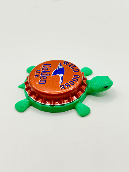 Wild Goose Golden Ale - Bottle Cap Magnet Turtle Shell Shocked Art