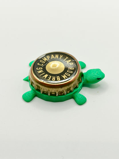 Tap Room Brewing - Bottle Cap Magnet Turtle Shell Shocked Art