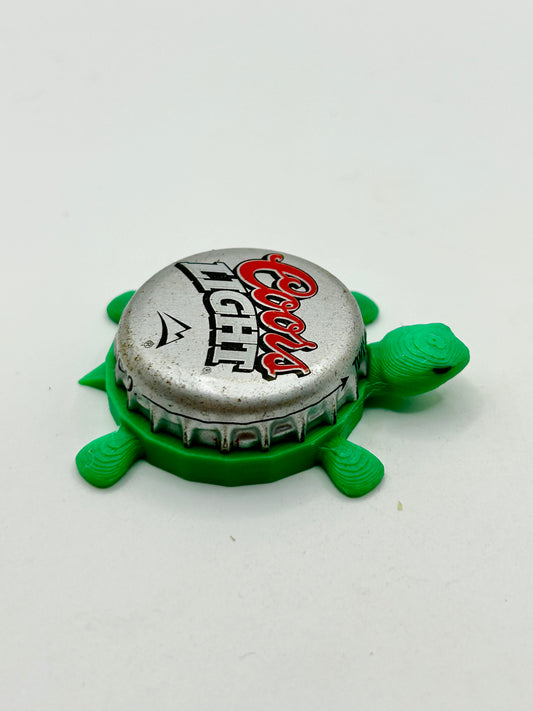 Coors Light (Red Text) - Bottle Cap Magnet Turtle
