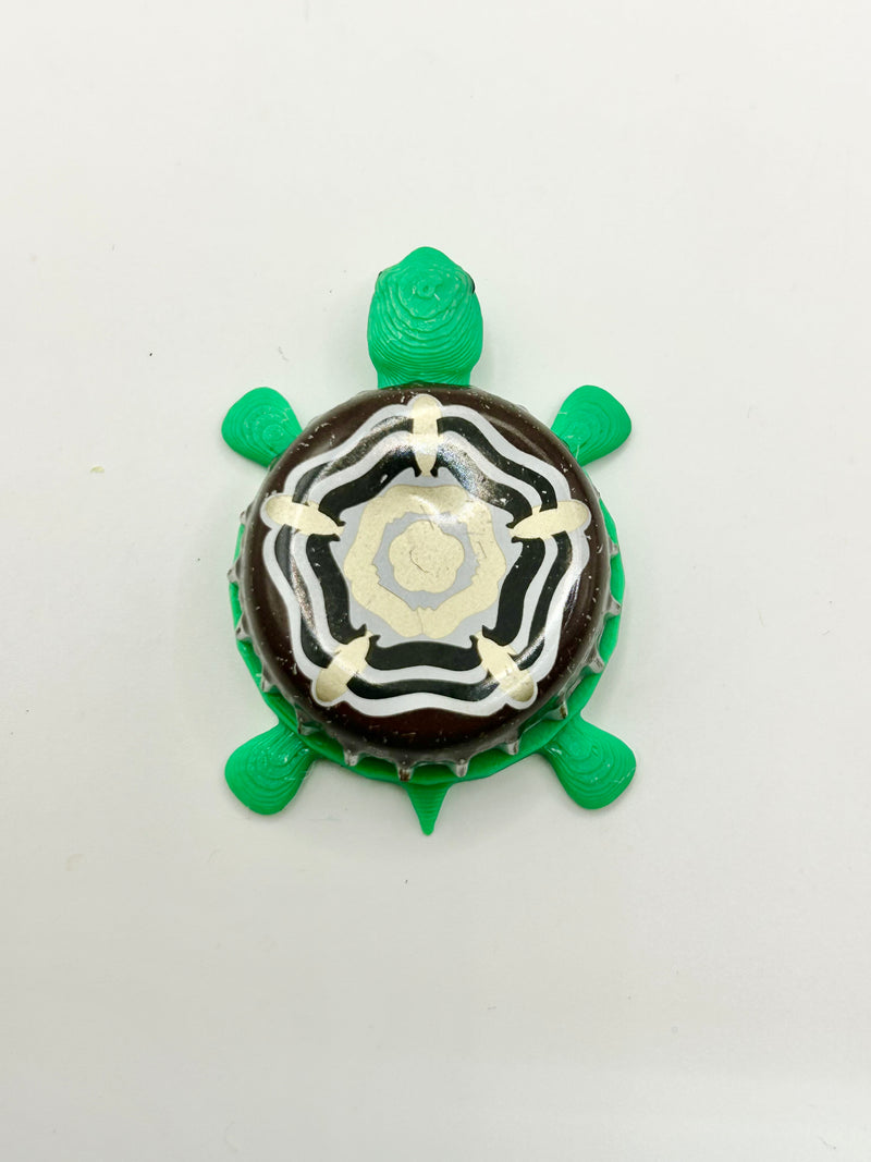 Samuel Smith Brewing (Brown) - Bottle Cap Magnet Turtle Shell Shocked Art